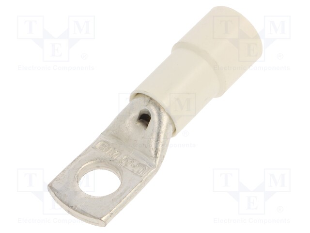 Tip: ring tube; M10; Ø: 10.5mm; 50mm2; crimped; for cable; insulated