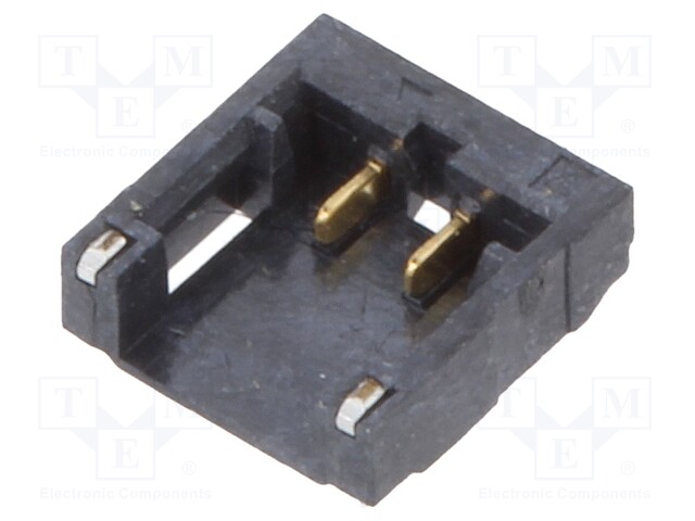 Socket; wire-board; male; 1.2mm; PIN: 2; SMT; on PCBs; -25÷85°C; 50V