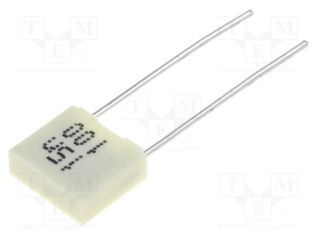 Capacitor: polyester; 15nF; 63VAC; 100VDC; Pitch: 5mm; ±10%