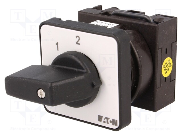 Switch: step cam switch; Stabl.pos: 3; 20A; 0-1-2; Poles: 1; 6.5kW