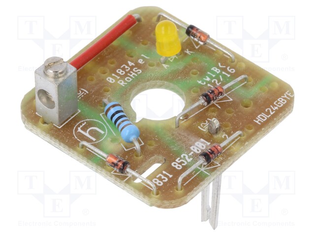 Insert; with LED,with varistor,with bridge rectifier; 8A; 24V