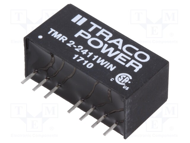 Converter: DC/DC; 2W; Uin: 9÷36V; Uout: 5VDC; Iout: 400mA; SIP8; 4.65g