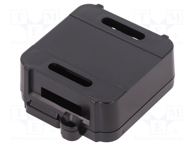 Enclosure: junction box; X: 44.5mm; Y: 57mm; Z: 19mm; black