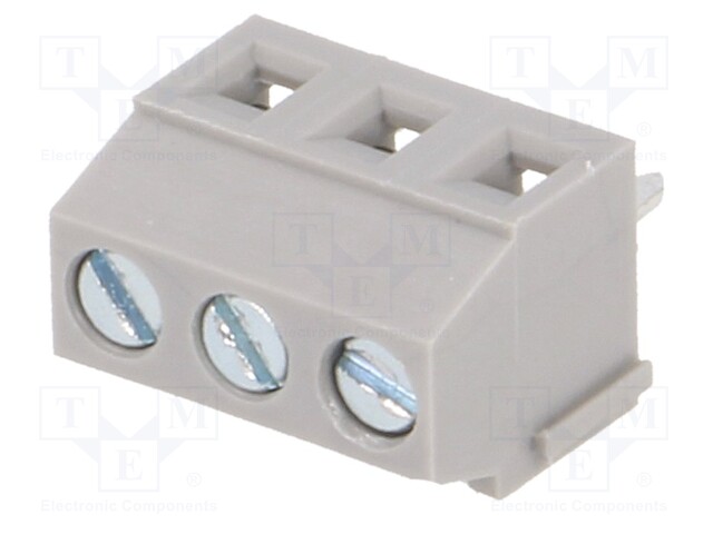 PCB terminal block; angled 90°; 3.81mm; ways: 3; on PCBs; 1.5mm2