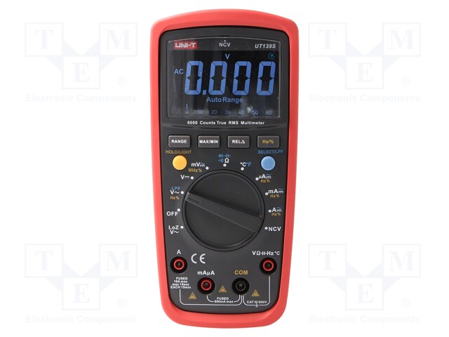 Digital multimeter; EBTN,bargraph; VDC: 60m/600m/6/60/600V