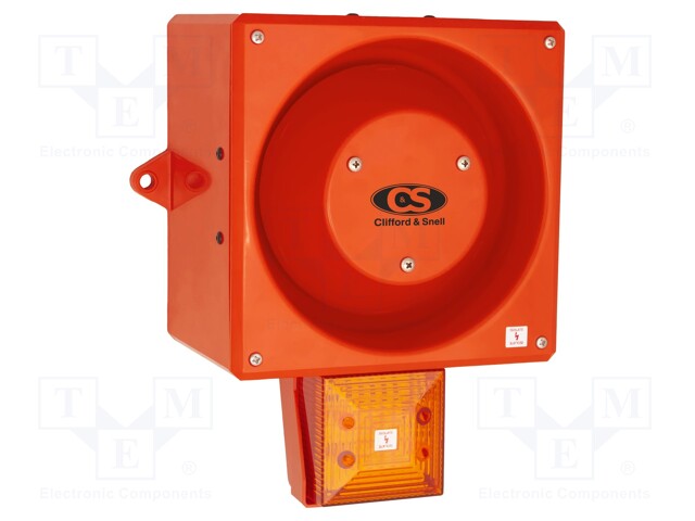 Signaller: lighting-sound; 48VDC; siren,flashing light; LED; IP66