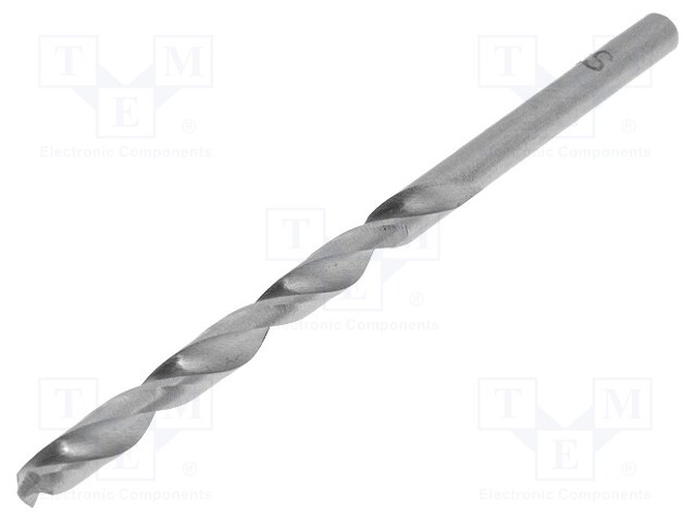 Drill bit; for metal; Ø: 4mm; HSS; Features: hardened