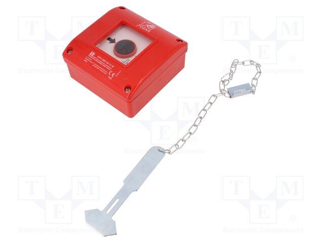 Safety switch: fire warning hand switch; Series: OP1; IP65