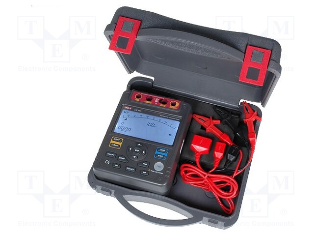 Insulation resistance meter; LCD (9999) 19mm; Bargraph: 29segm.