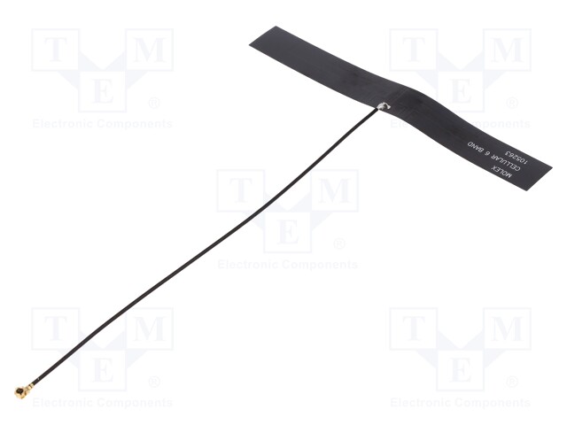 Antenna; 2G,3G,4G,GSM,LTE; 3dBi; linear; 106x13x0.1mm; U.FL