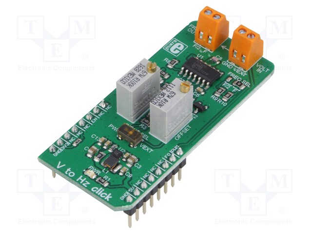 Click board; converter; PWM; MIC2606,TC9400; 3.3/5VDC