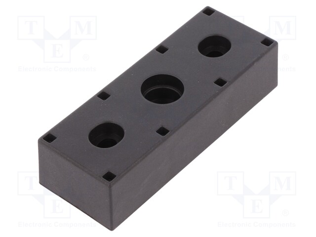 Mounting holder; technopolymer (PA); ELEROLL; black; -20÷90°C