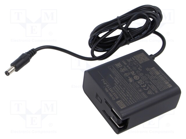 Power supply: switched-mode; plug; 15VDC; 2A; 30W; Out: 5,5/2,1