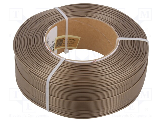 Filament: PLA; 1.75mm; pearl gold; 185÷225°C; 1kg; refill