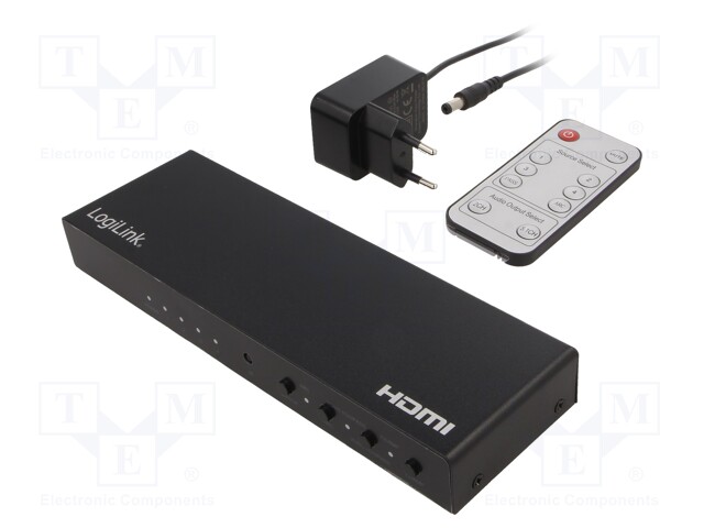 Switch; HDCP 2.2,HDMI 2.0; Colour: black; Input: HDMI socket x4