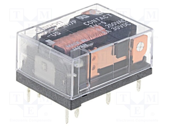 Relay: electromagnetic; SPST-NO + SPST-NC; Ucoil: 24VDC; 8A/30VDC