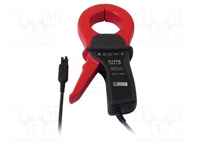 AC current clamp adapter; Øcable: 52mm; I AC: 0,005m÷200A; Len: 2m