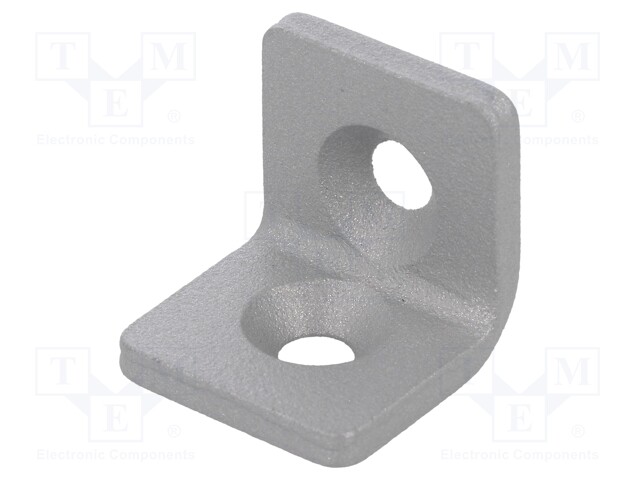 Angle bracket; for profiles; W: 20mm; H: 20mm; L: 20mm; steel