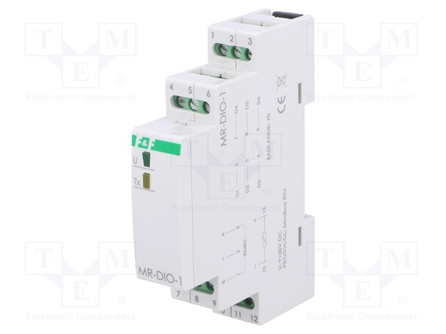 Industrial module: digital I/O module; 9÷30VDC; Mounting: DIN