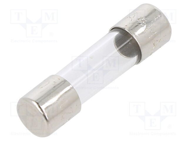 Fuse: fuse; quick blow; 20mA; 220VAC; cylindrical,glass; 5x20mm