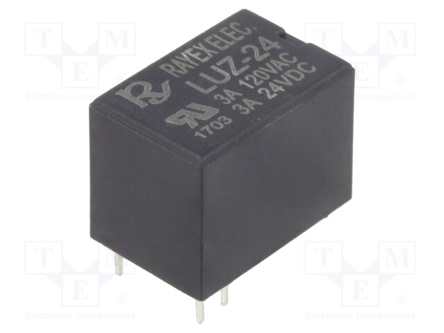 Relay: electromagnetic; SPDT; Ucoil: 24VDC; 1A/120VAC; 2A/24VDC