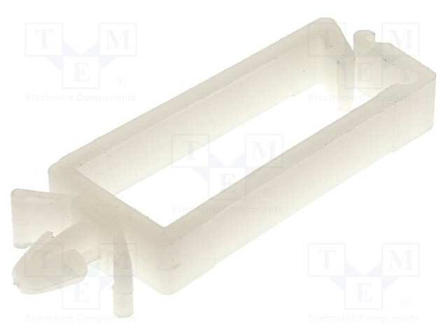 Snap handle; polyamide; natural; UL94V-2; Mounting hole: Ø4.8mm