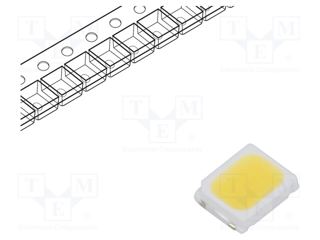 LED; SMD; 2835,PLCC2; white cold; 16÷24lm; 4880-5250K; 90; 120°