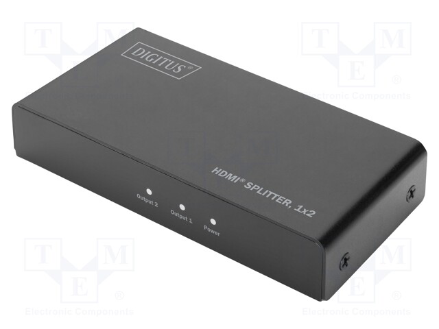 Splitter; HDCP 2.2,HDMI 2.0; black; Input: DC socket,HDMI socket