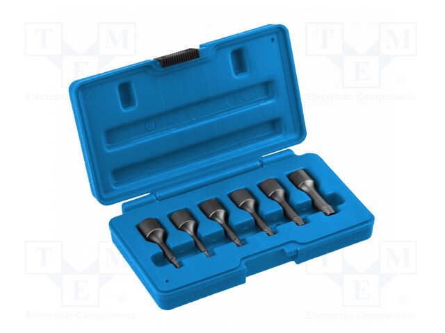 Kit: screw extractor; 6pcs.