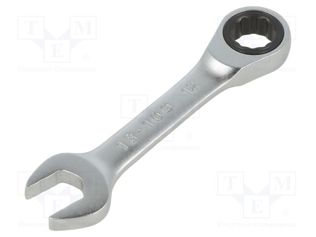 Wrench; combination spanner,with ratchet; 12mm; short; FATMAX®