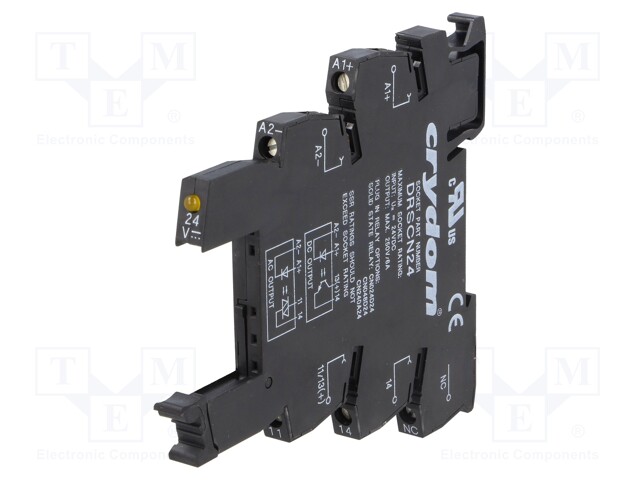 Relays accessories: socket; Ucntrl: 15÷30VDC; DIN; Series: CN