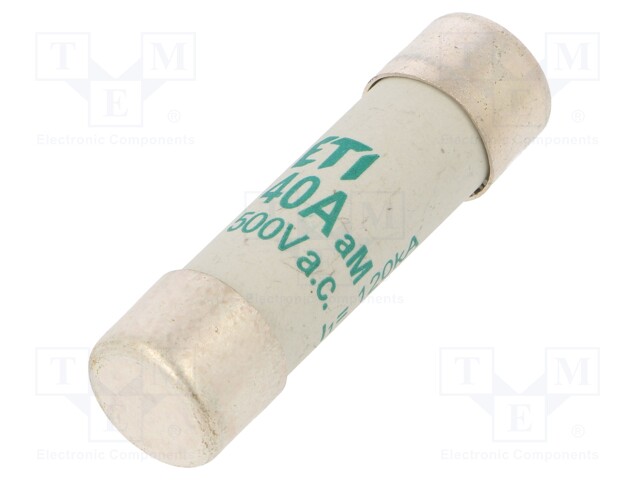 Fuse: fuse; aM; 40A; 500VAC; cylindrical,industrial; 14x51mm