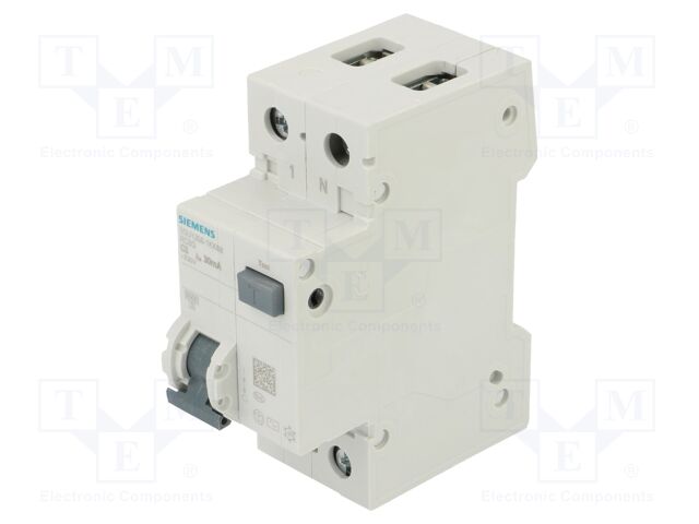 RCBO breaker; Inom: 8A; Ires: 30mA; Poles: 1+N; 230/400VAC; DIN; IP20