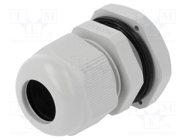 Cable gland; M20; IP67; Mat: polyamide; grey