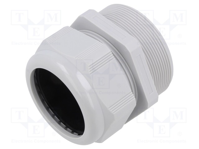 Cable gland; without nut; M75; 2; IP68; Mat: polyamide; light grey