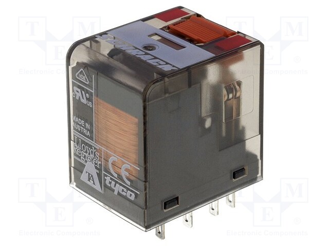 Relay: electromagnetic; 4PDT; Ucoil: 230VAC; 6A/250VAC; 6A/30VDC