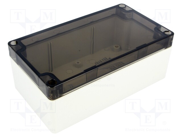 Enclosure: multipurpose; X: 90mm; Y: 160mm; Z: 60mm; 1554; grey; IP66