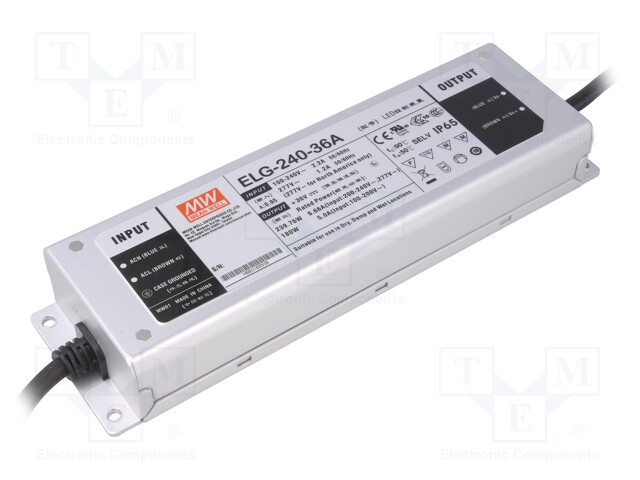 Power supply: switched-mode; LED; 239.76W; 36VDC; 33.5÷38.5VDC