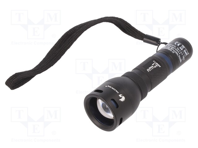 Torch: LED; 80lm; Ø31.5x102.5mm; Colour: black; IPX4