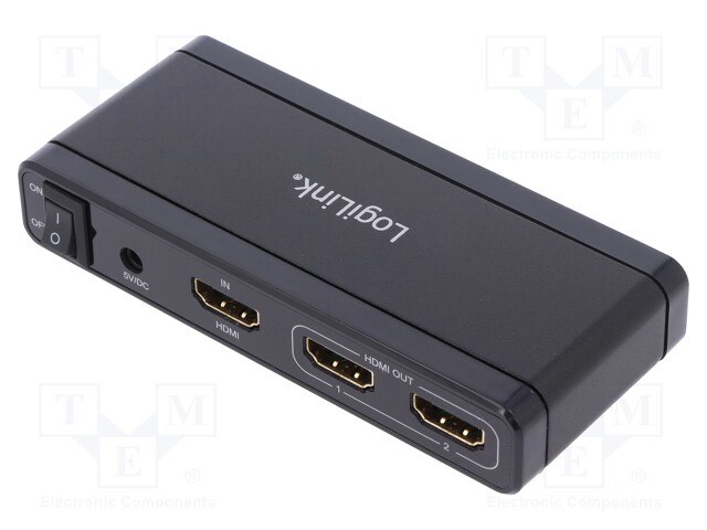 Splitter; HDCP 1.3,HDMI 1.4; Colour: black; Input: HDMI socket