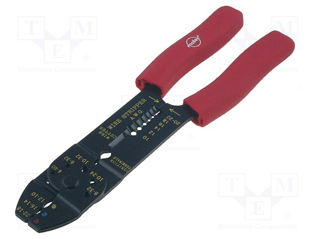 Tool: multifunction wire stripper and crimp tool; Wire: round