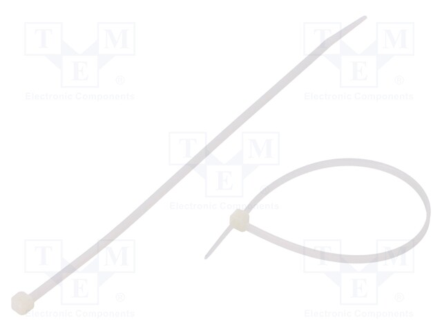 Cable tie; L: 203mm; W: 3.6mm; polyamide; 176.5N; natural; Ømax: 55mm