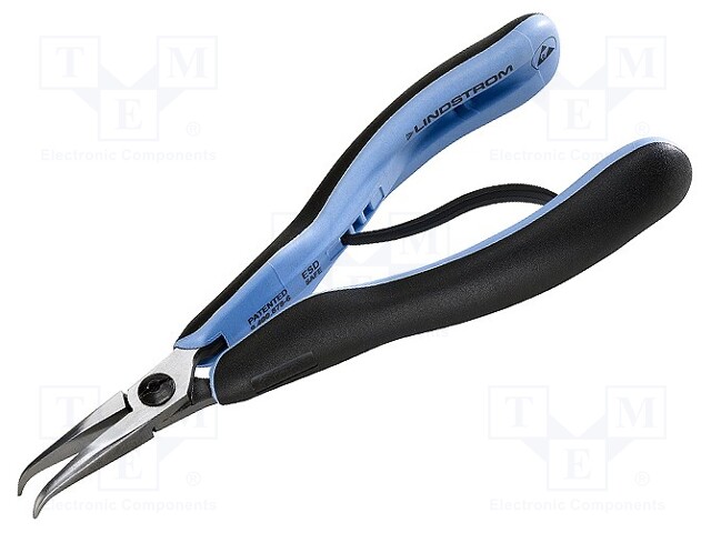 Pliers; curved,half-rounded nose