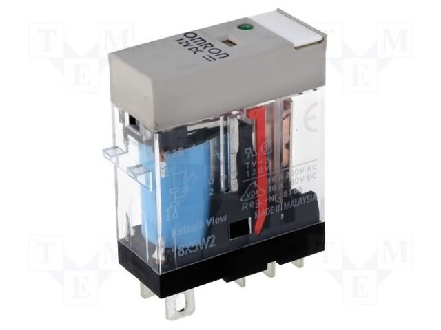 Relay: electromagnetic; SPDT; Ucoil: 110VDC; 10A/250VAC; 10A/30VDC