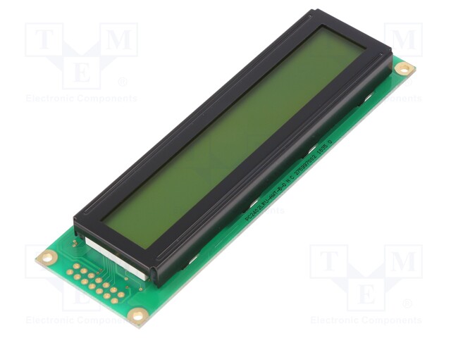 Display: LCD; alphanumeric; STN Positive; 24x4; 118x36x13.8mm; LED