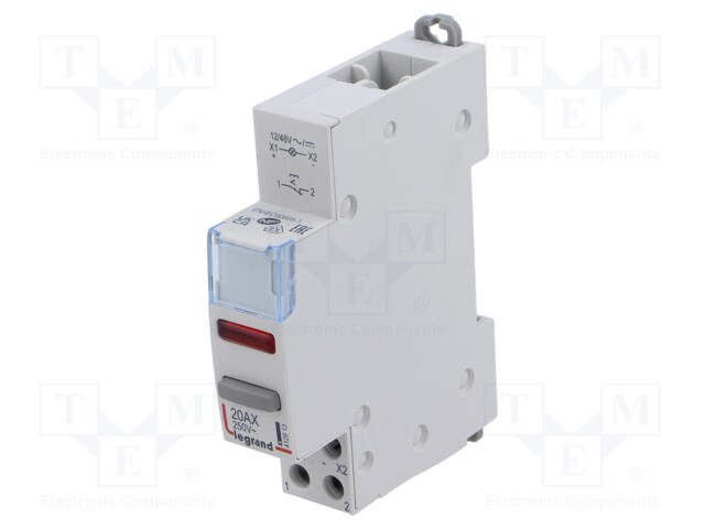 Module: pushbutton switch; 20A; Mounting: DIN; 250VAC; bistable