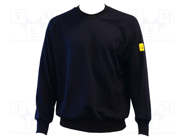 Sweatshirt; ESD; XXXXL; EN 61340-5-1; blue