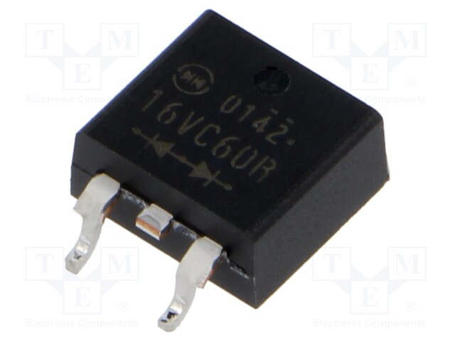 Diode: rectifying; SMD; 600V; 16A; STO220 (SC83 similar); Ir: 10uA