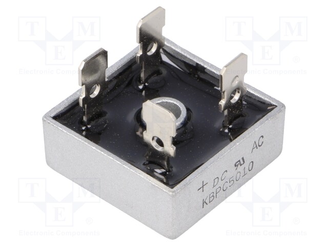 Single-phase bridge rectifier; Urmax: 1000V; If: 50A; Ifsm: 500A