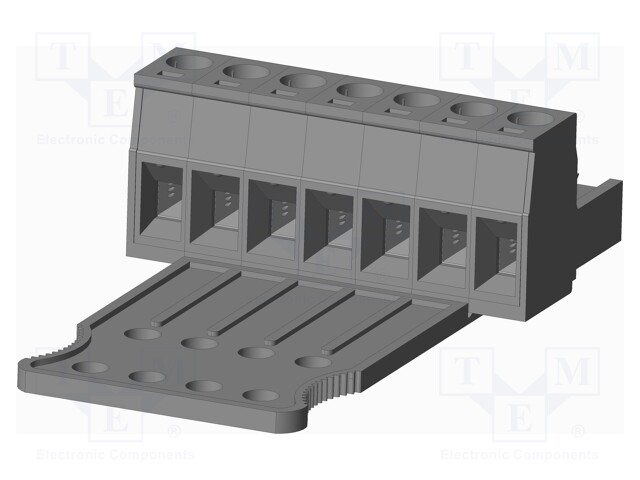 Connector: pluggable terminal block; plug; female; straight; grey